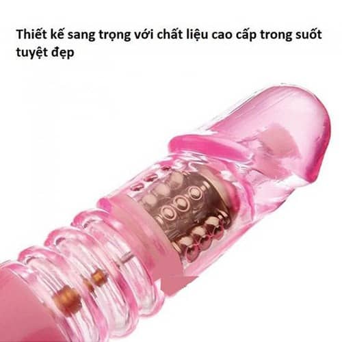 Dương vật giả thụt ra thụt vào, rung ngoáy đa năng